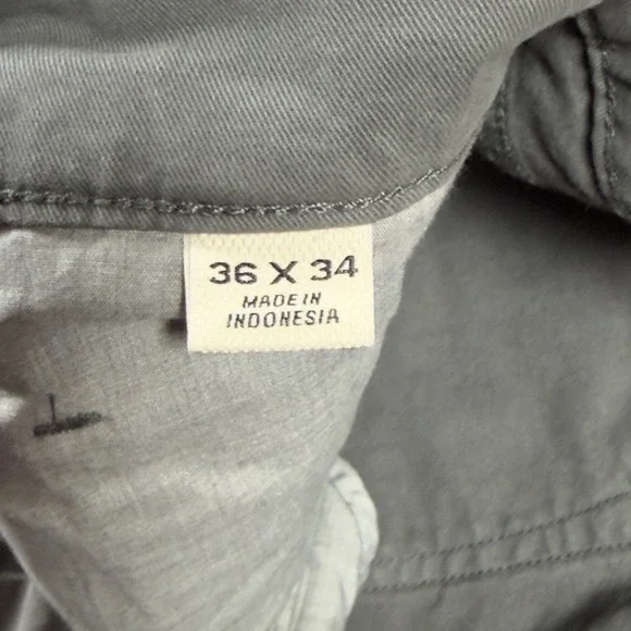 Flint and Tinder Pants Mens 36x34 Gray Tapered Fit Stretch Chino Casual Outdoor - Picture 4 of 11